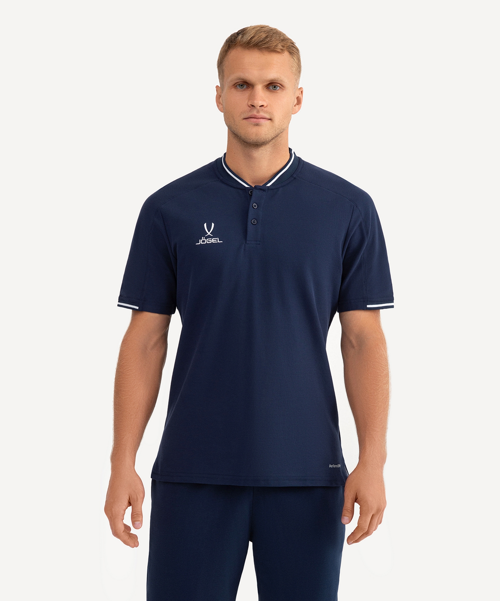 Поло Jogel DIVISION PerFormDRY Polo CZ, темно-синий