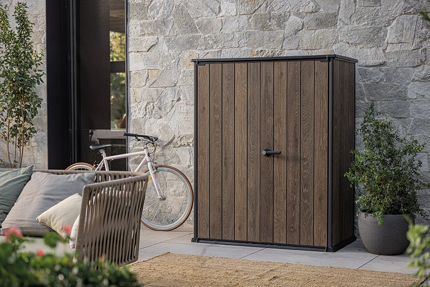 Шкаф Вертикальный (Vertical Shed) 1400 L орех