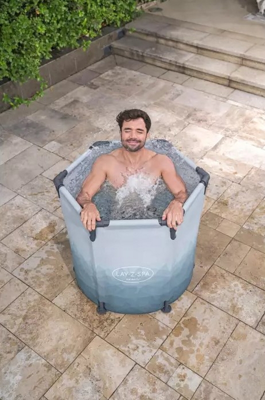 Ледяная купель90х80см, 253л, фильтр-насос 1249л/ч, тент Bestway Glacial dip Ice bath pod 6002K