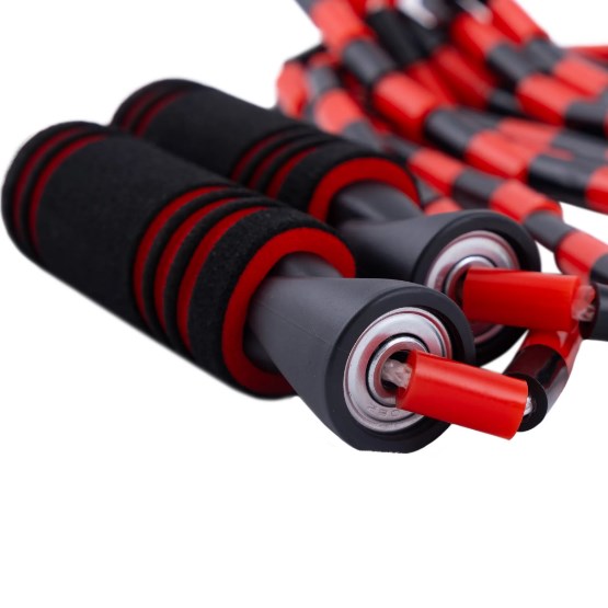 Скакалка скоростная в оплетке PRCTZ BEADED PLASTIC JUMP ROPE, 275 см PF2401