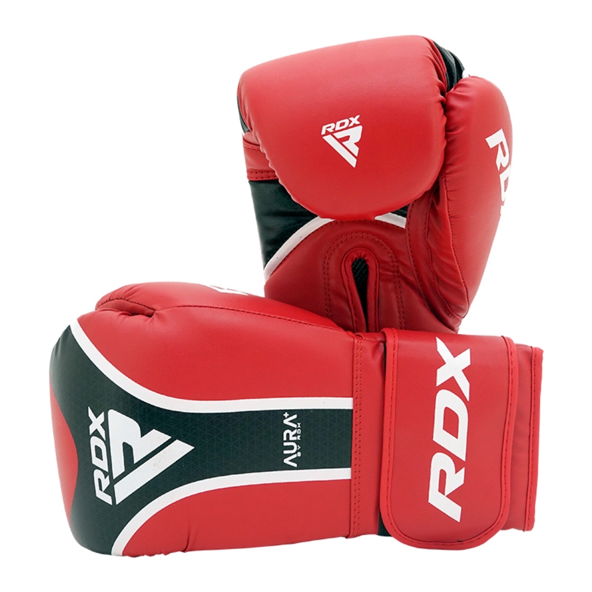 Перчатки RDX Aura Plus T-17 BGR-T17RB-16OZ+ красный\черный