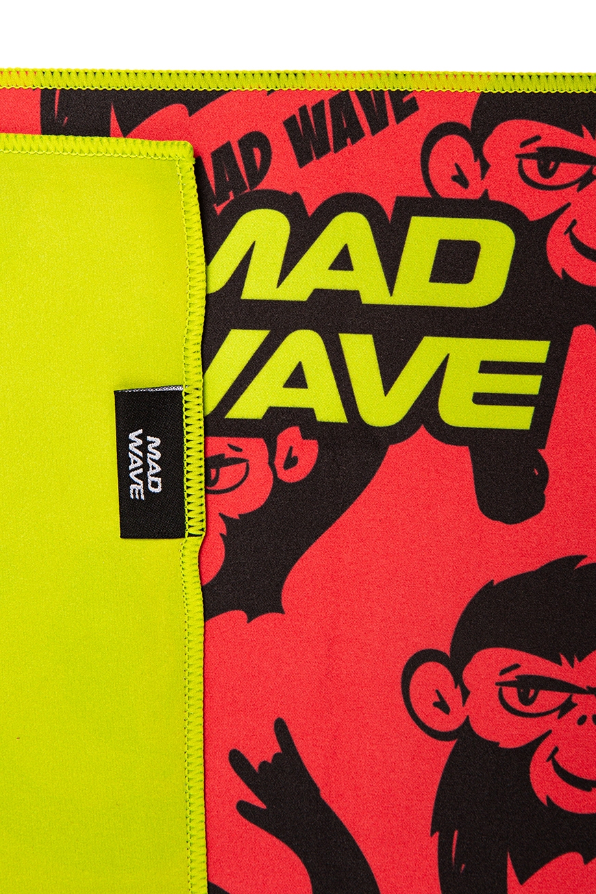 Полотенца Mad Wave Microfiber towel Monkeys M0764 16 0 05W красный