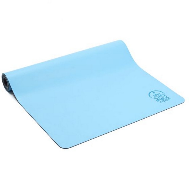 Коврик для йоги 185x68x0,4см Inex Yoga PU Mat полиуретан HG\PUMAT-BL\18-68-04 синий