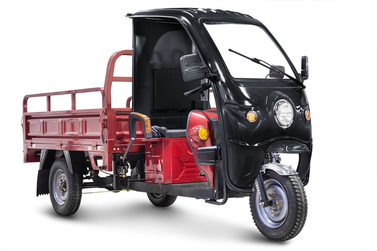 Грузовой электротрицикл, 1800 60V1500W RuTrike D4 КАБИНА 025111