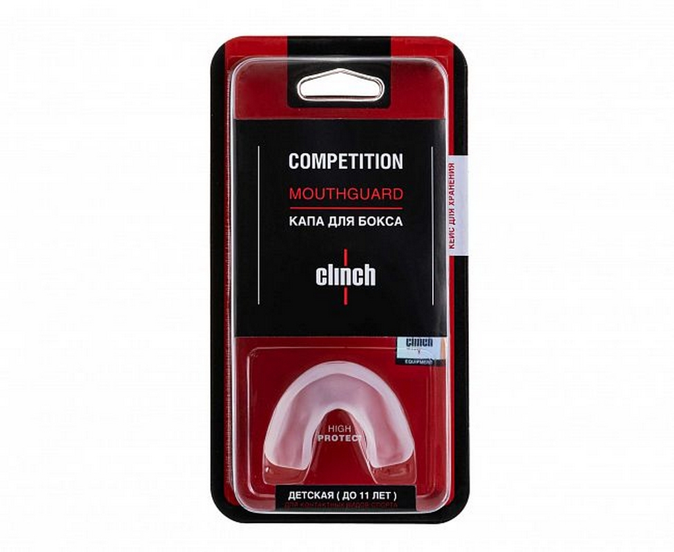 Капа одночелюстная Clinch Competition Single Layer Mouthguard C511 прозрачный