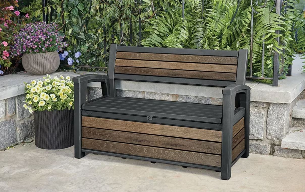 Скамья ДЕКО орех (Deco Garden Bench) 227 л.