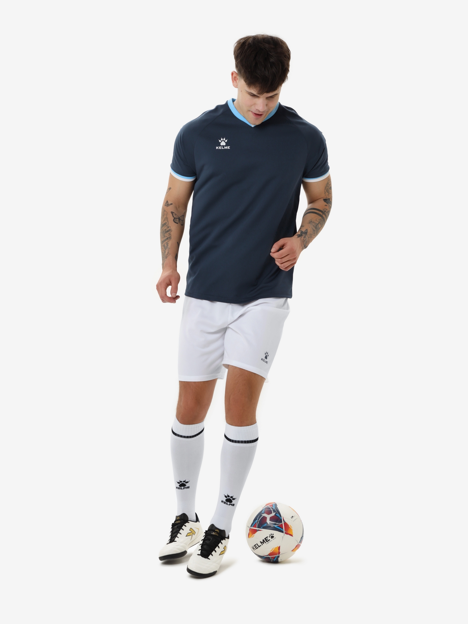 Футбольная форма Kelme Football Uniform Set 8551ZB11084-416 Dark Blue