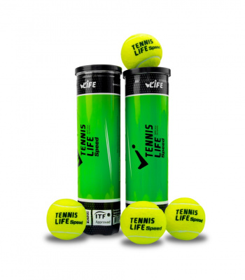 Теннисные мячи \4 мяча в банке\ 96 мячей в коробке Tennis Life SPEED TZ2