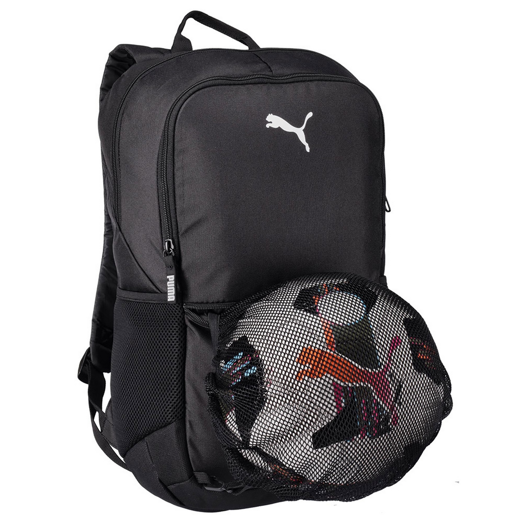 Рюкзак 47x38x4,5см Puma TeamGOAL Backpack ball net 09046701 Черный