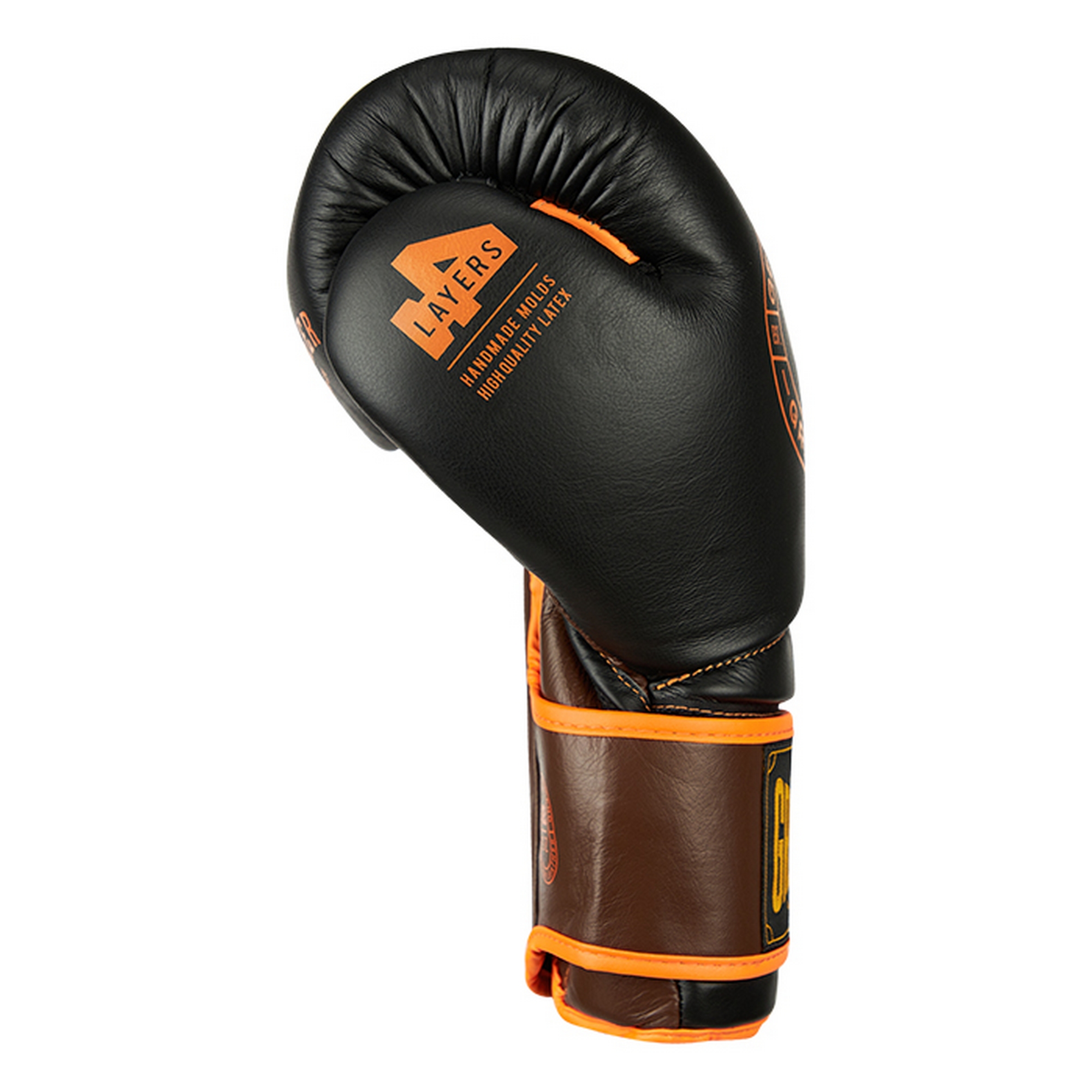 Боксерские перчатки Green Hill STRIKER THBGTR-024 черный\оранжевый