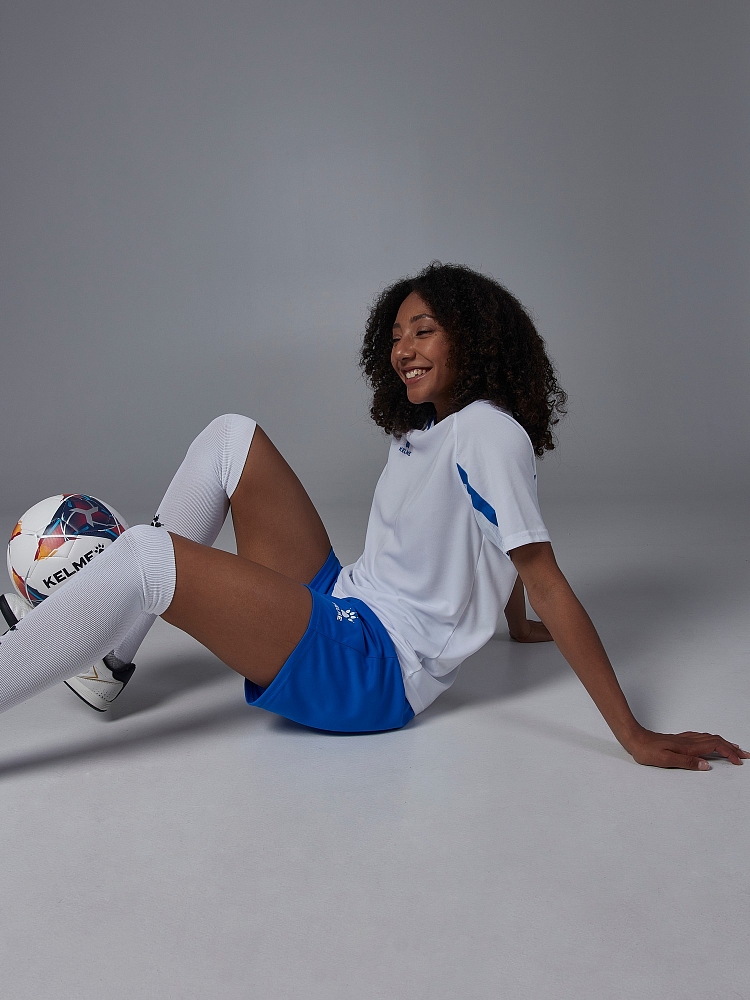 Футбольная форма Kelme Short-Sleeved Football Suit 8251ZB1002-100 White\Blue
