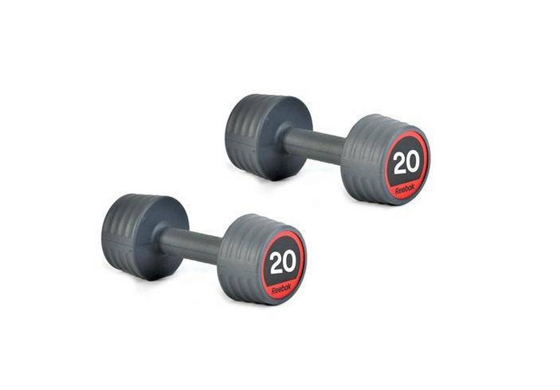 Гантели обрезиненные Reebok 2х20 кг (пара) RSWT-10070