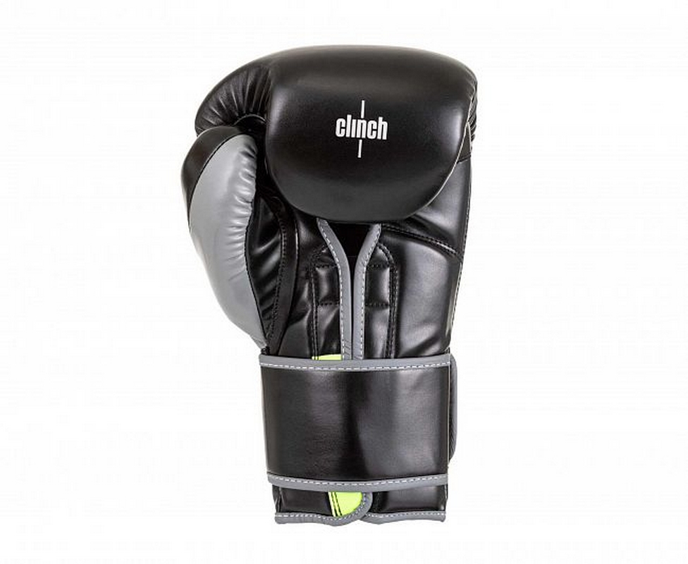 Перчатки боксерские Clinch Contender C184 черно-серый