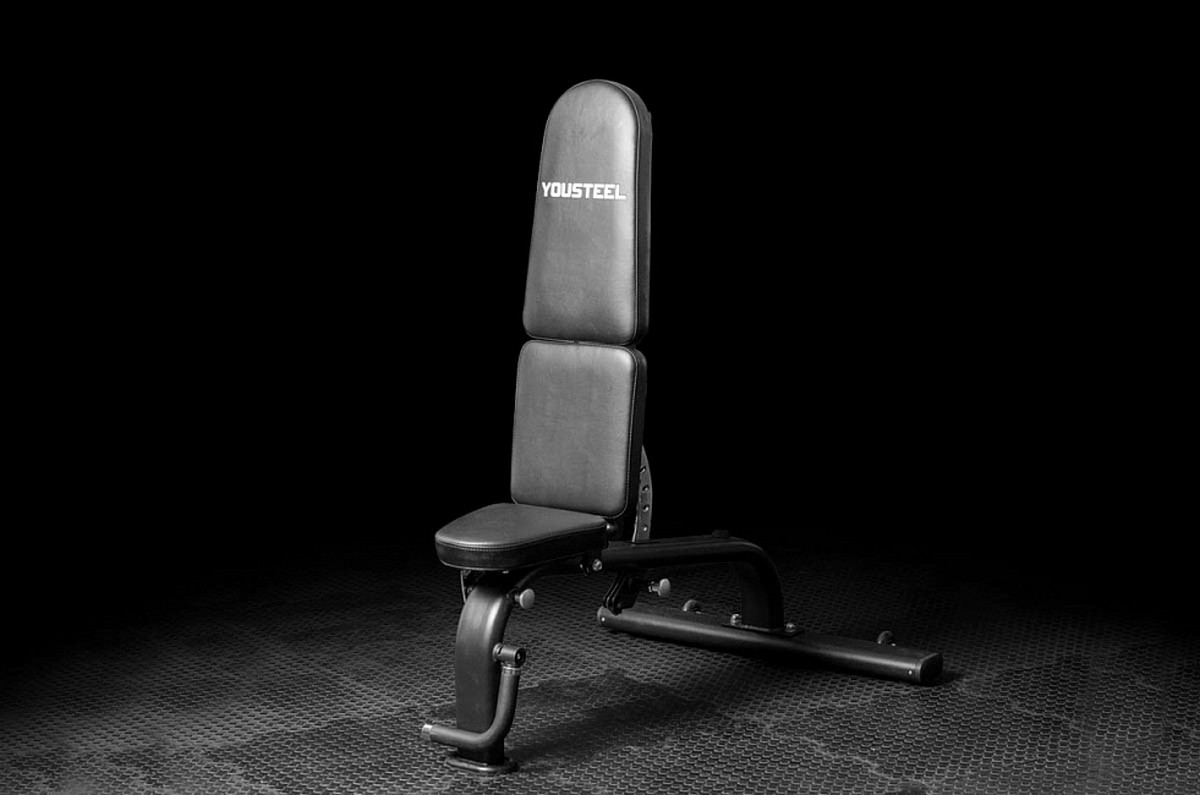 Скамья с регулировкой угла наклона YouSteel СКР-2 черный | Premium Fitness