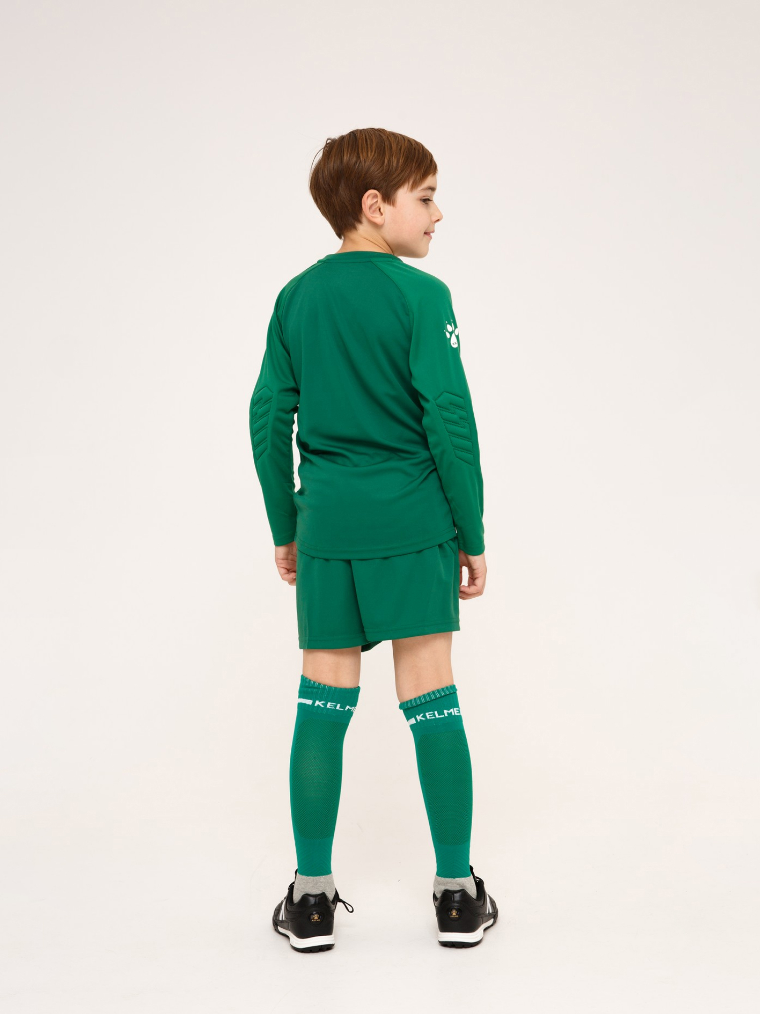 Детский комплект (лонгслив, шорты) Kelme Long Sleeve Goalkeeper Suit 7361ZB3256-300 Green