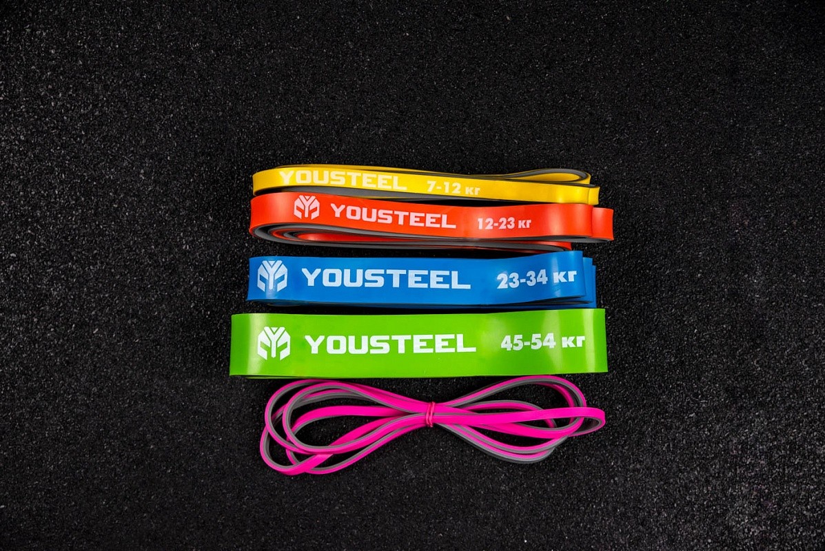 Петля двухцветная YouSteel 44мм, серый+зеленый
