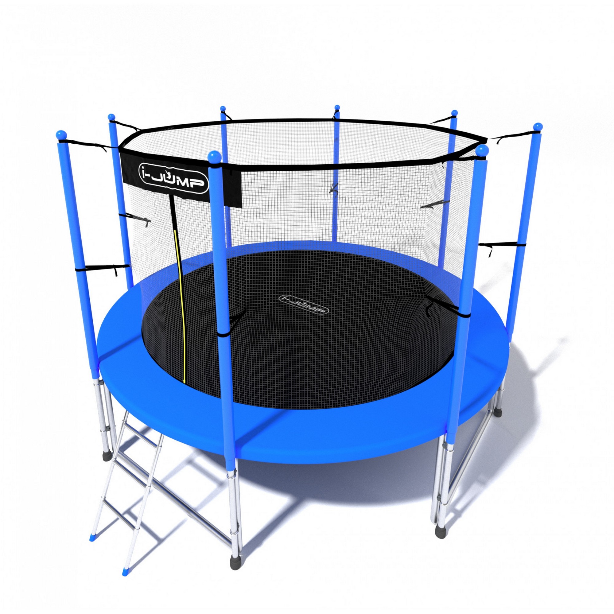 Батут 12ft i-Jump Classic Light с лестницей синий