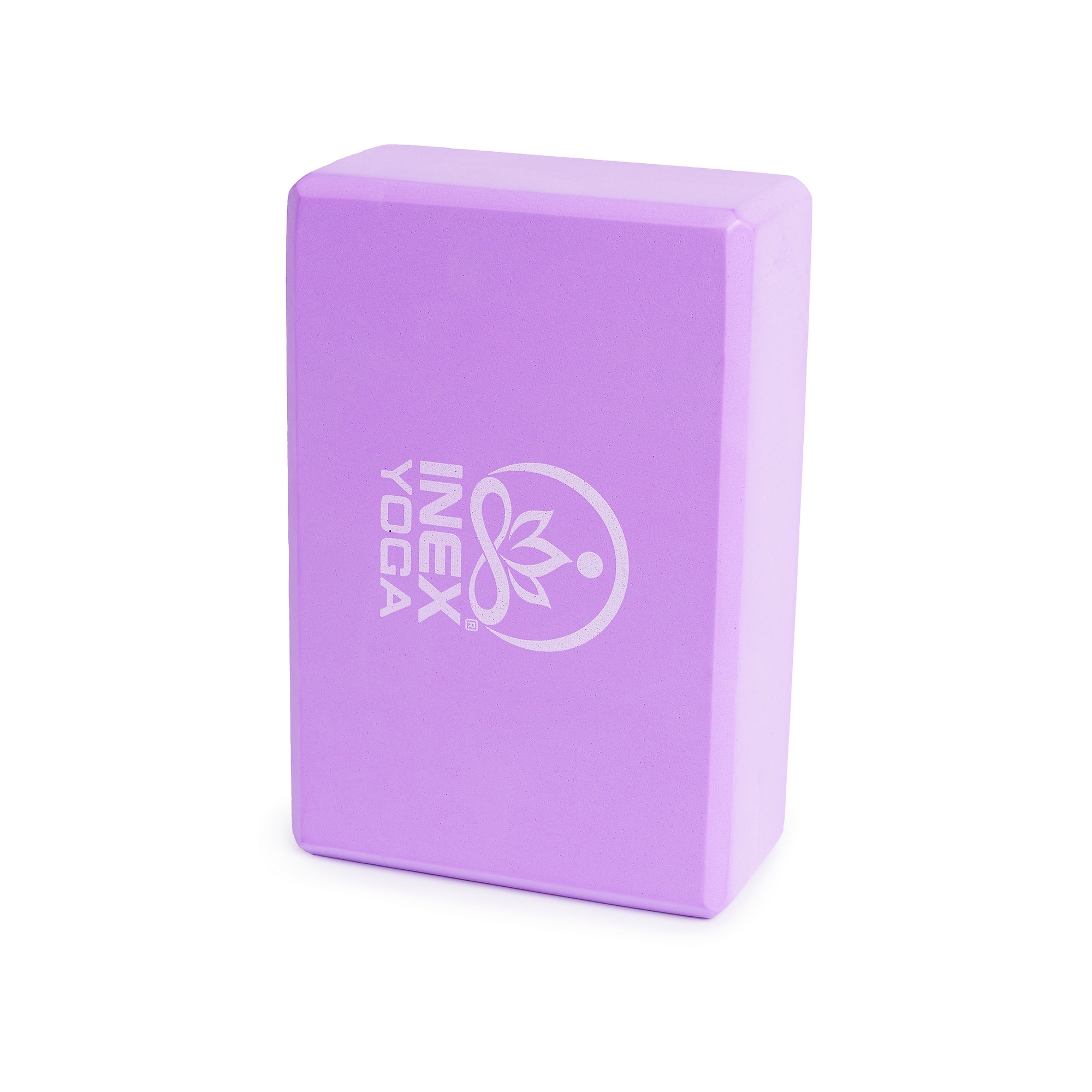 Блок для йоги 23x15x7см Inex Yoga Foam Block 3" YB3-PR фиолетовый