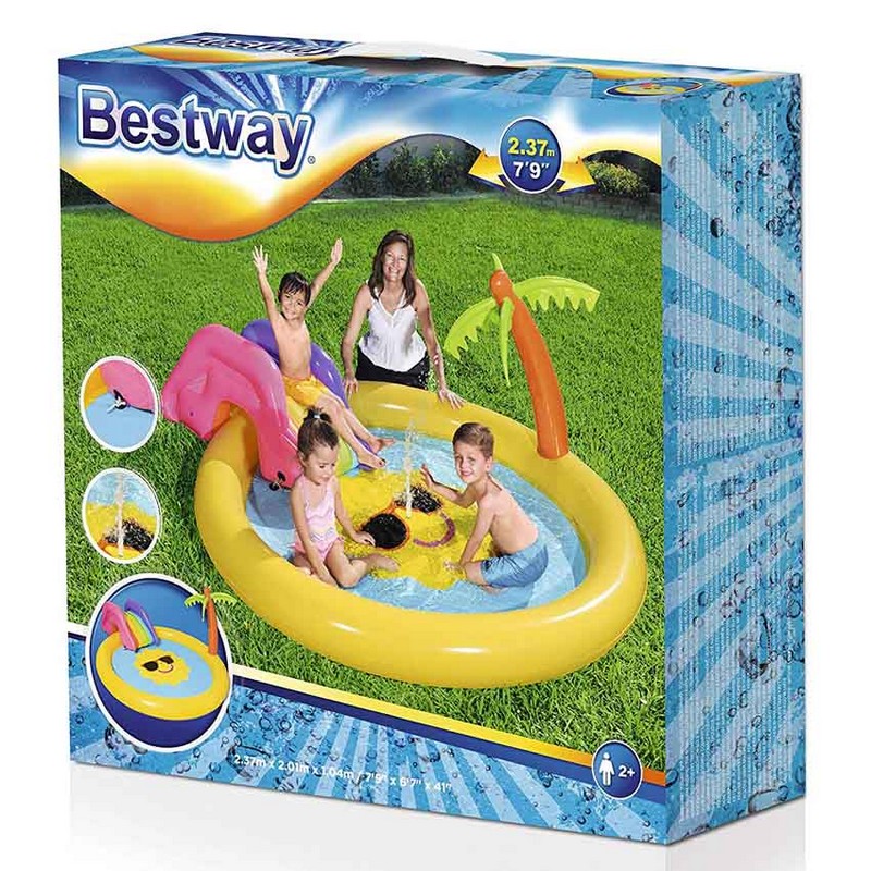 Детский игровой бассейн с принадлежностями Bestway Солнышко 237х201х104 см 53071