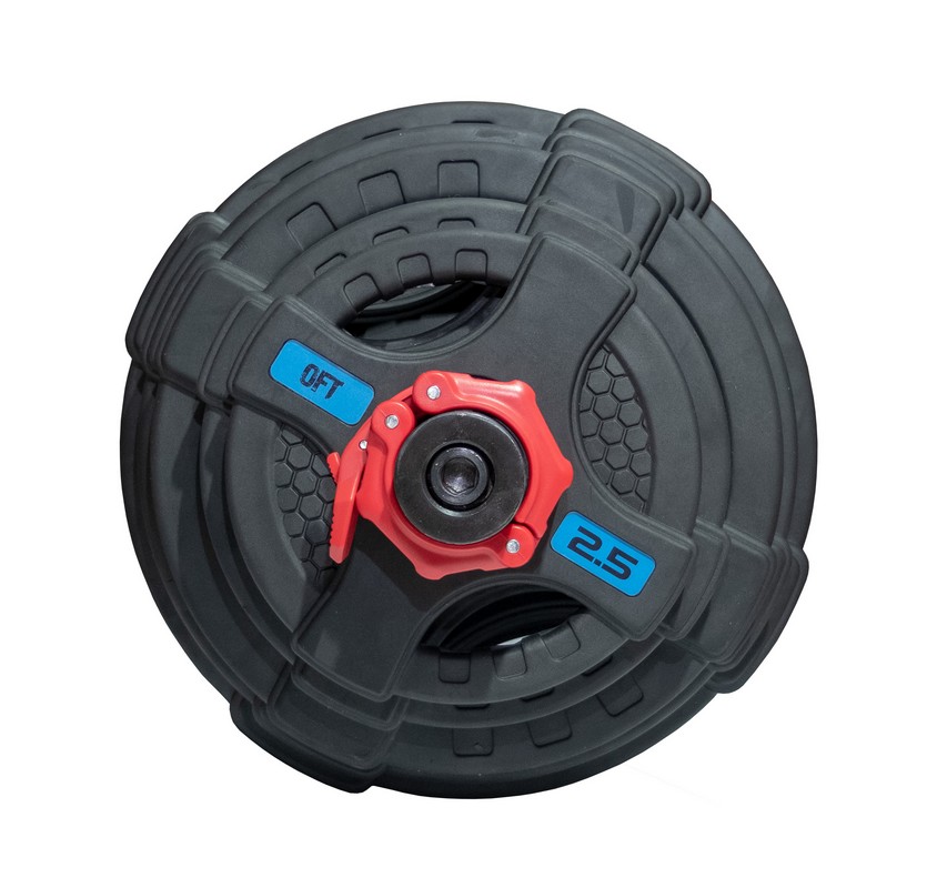 Штанга олимпийская 215 кг Original Fit.Tools диски с двумя хватами, черный гриф FT-2HGSET-215-BLACK