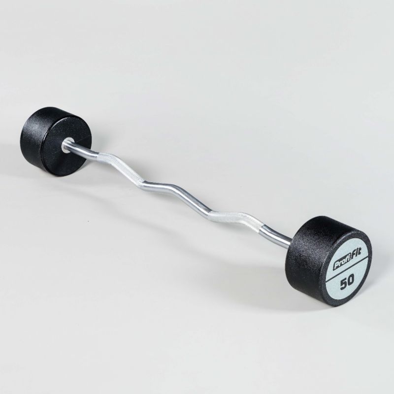 Набор изогнутых полиуретановых штанг LEVEL 35-55кг (шаг 5 кг, 5 шт) Profi-Fit