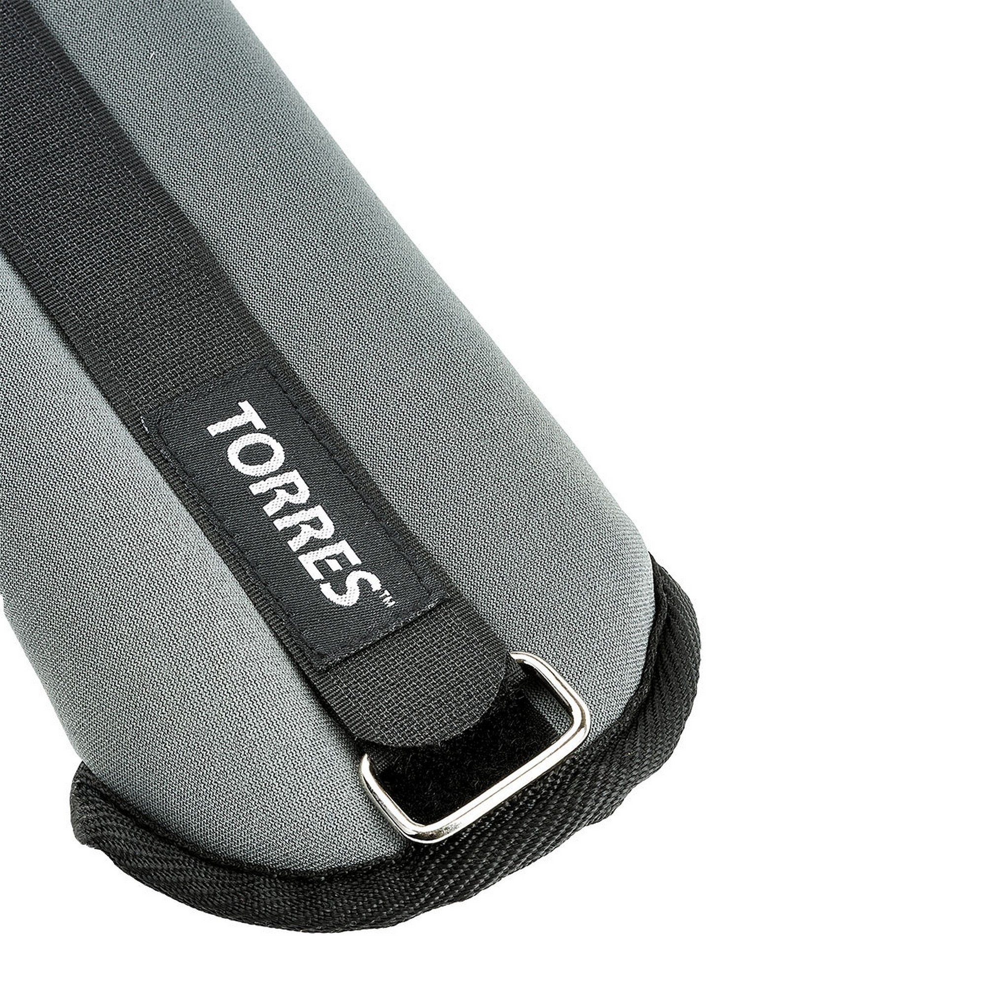 Утяжелители универсальные 1 кг Torres (2штх0,5кг), неопрен, металл. песок PL110181 серо-черный