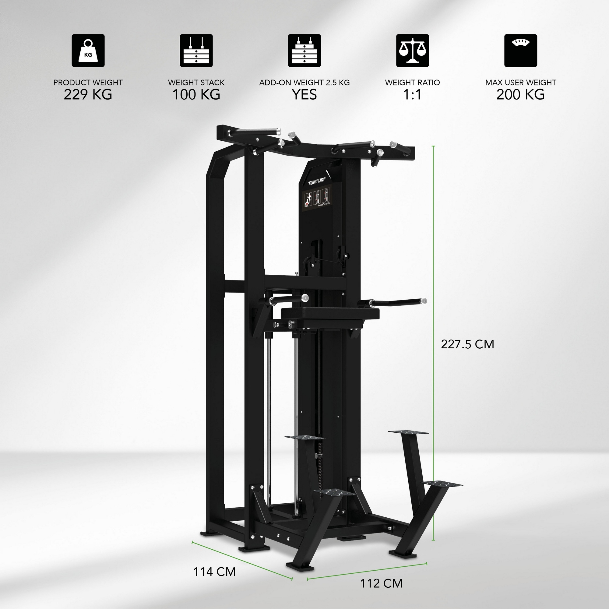 Гравитрон Tunturi 25PVS22000 — тренажер для дома и зала | Premium Fitness
