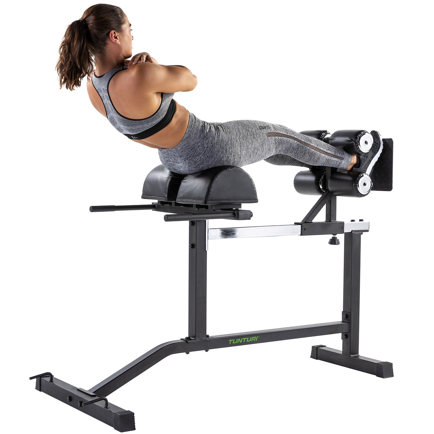Горизонтальная гиперэкстензия Tunturi GH10 (18TSGH1000) римский стул | Premium Fitness