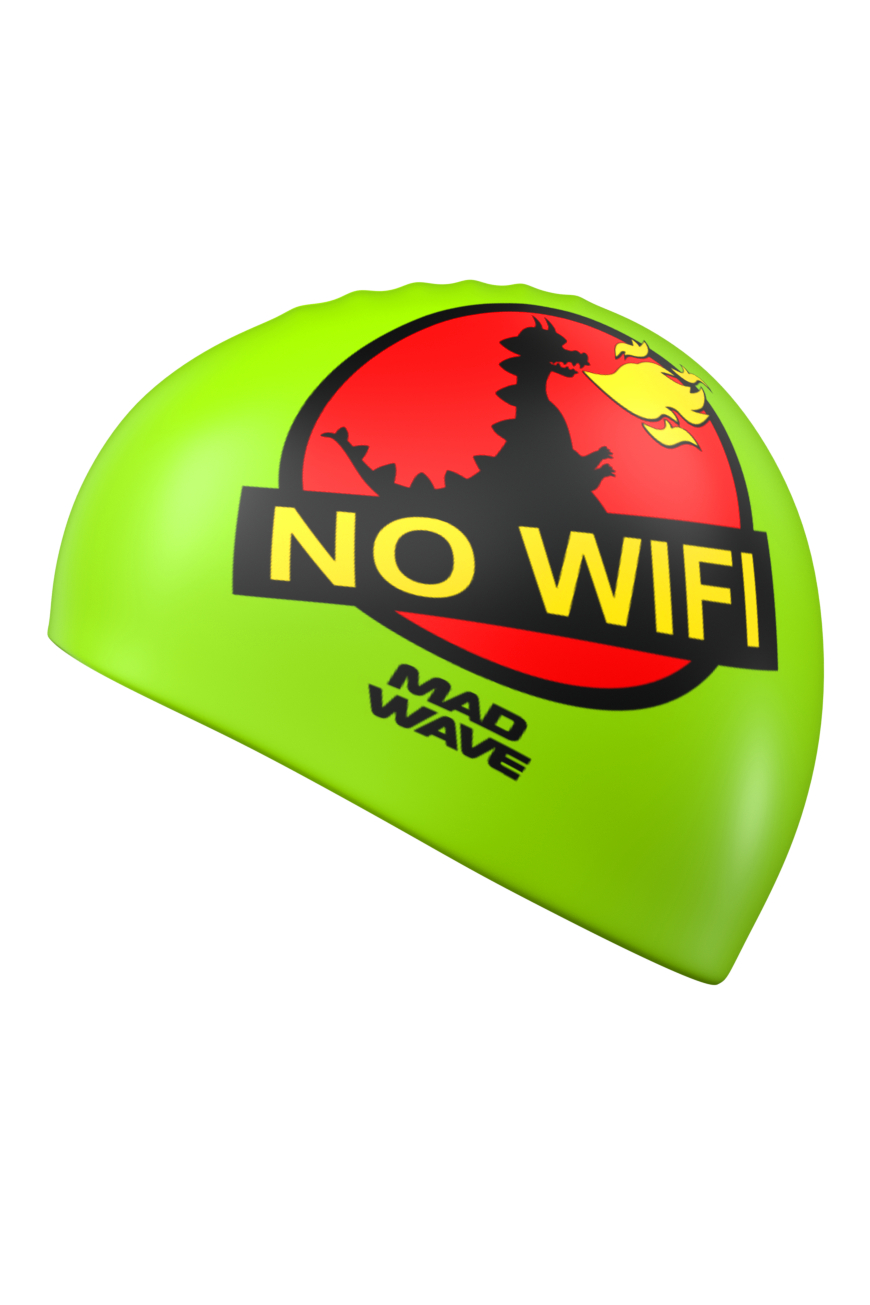 Юниорская силиконовая шапочка Mad Wave NO WIFI M0575 17 0 00W зеленый