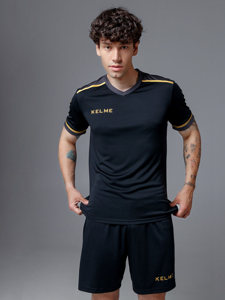 Футбольная форма Kelme Short Sleeve Football Uniform Suit 7451ZB1793-037 Black
