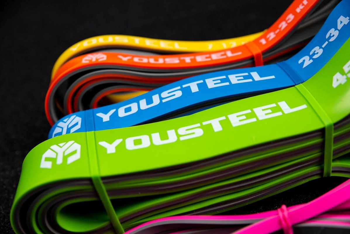 Петля двухцветная YouSteel 44мм, серый+зеленый