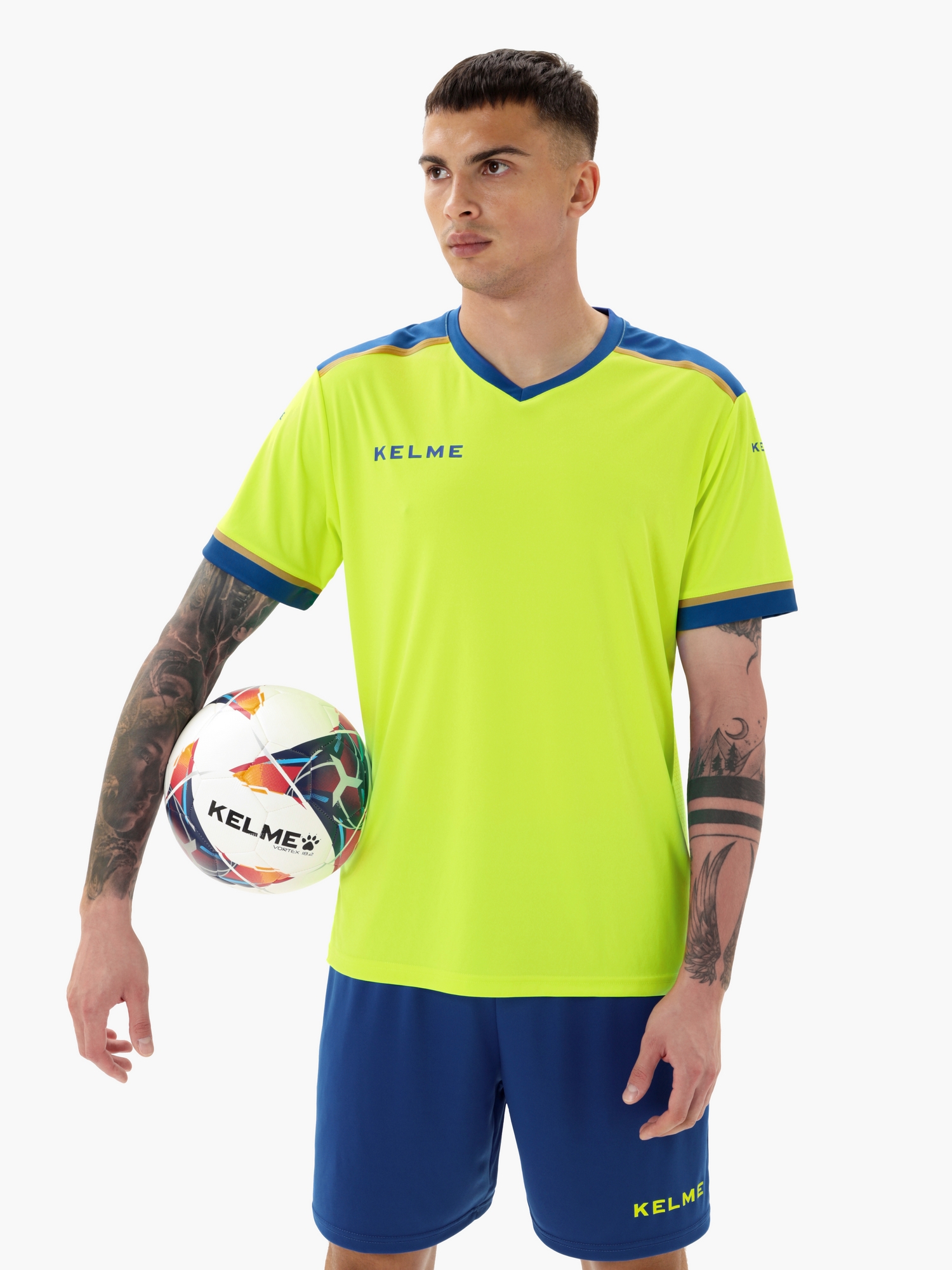 Футбольная форма Kelme Football Suit 8351ZB1158-918 Light Green\Blue