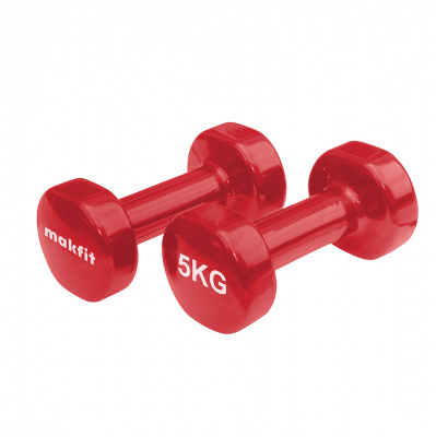 Гантель в виниловой оболочке 5кг Makfit MAK-VD-5K