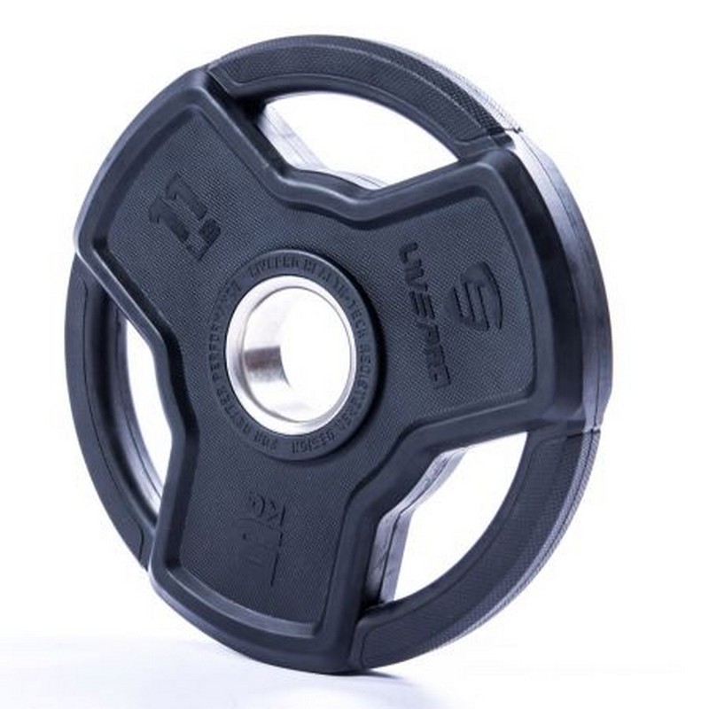 Обрезиненный диск 25 кг Live Pro Premium Rubber LP8330-25