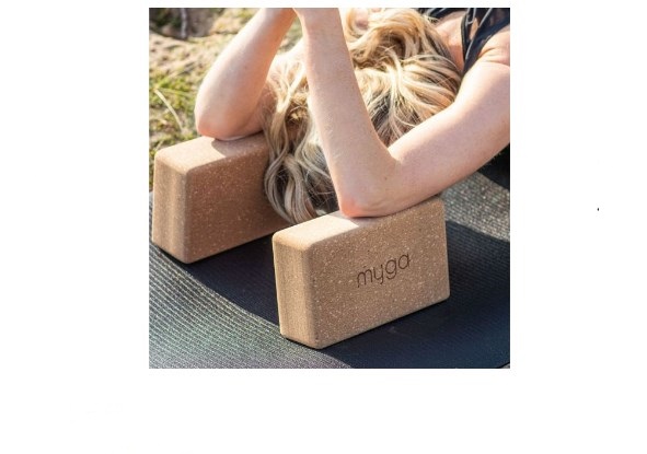 Блок для йоги Myga Cork Eco Brick Block RY1061