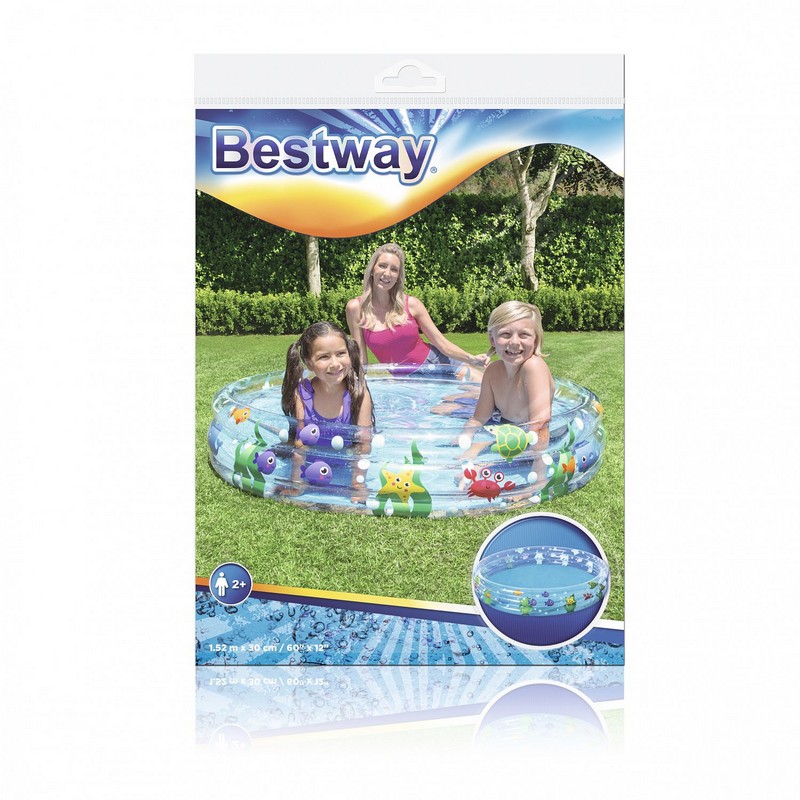 Детский надувной бассейн 152x30см Bestway Подводный мир 51004