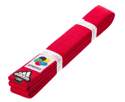 Пояс для карате Adidas Elite WKF Premium adiB242K красный