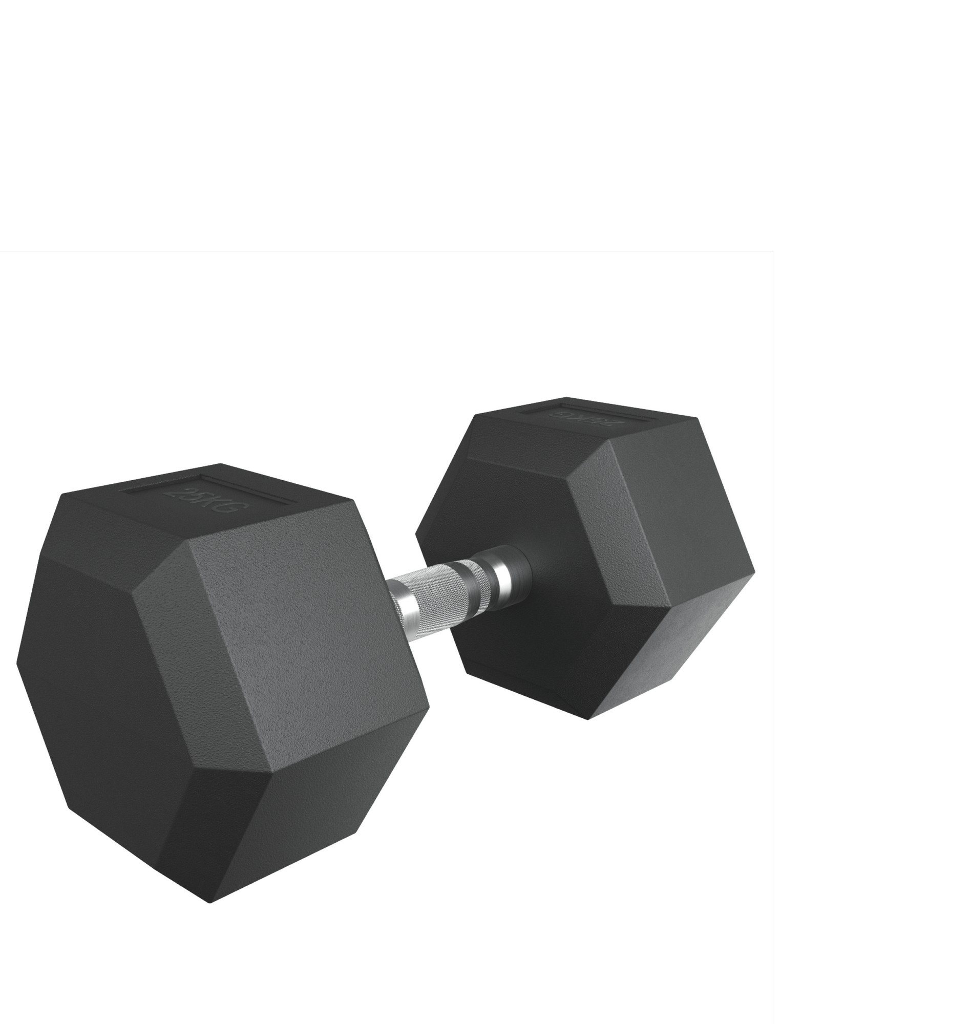 Гантель гексагональная обрезиненная 25 кг UnixFit DBHEX25