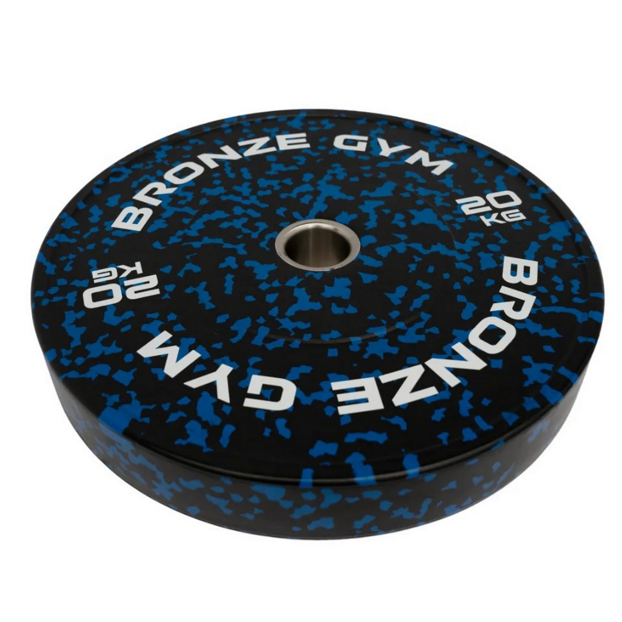Диск бамперный 20кг Bronze Gym BGBMC20 камуфляж синий