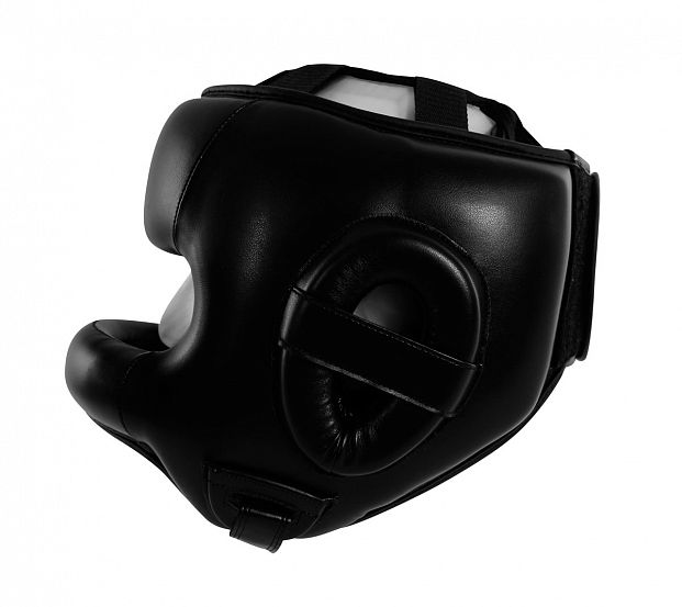 Шлем боксерский с бампером Adidas Pro Full Protection Boxing Headgear adiBHGF01 черный