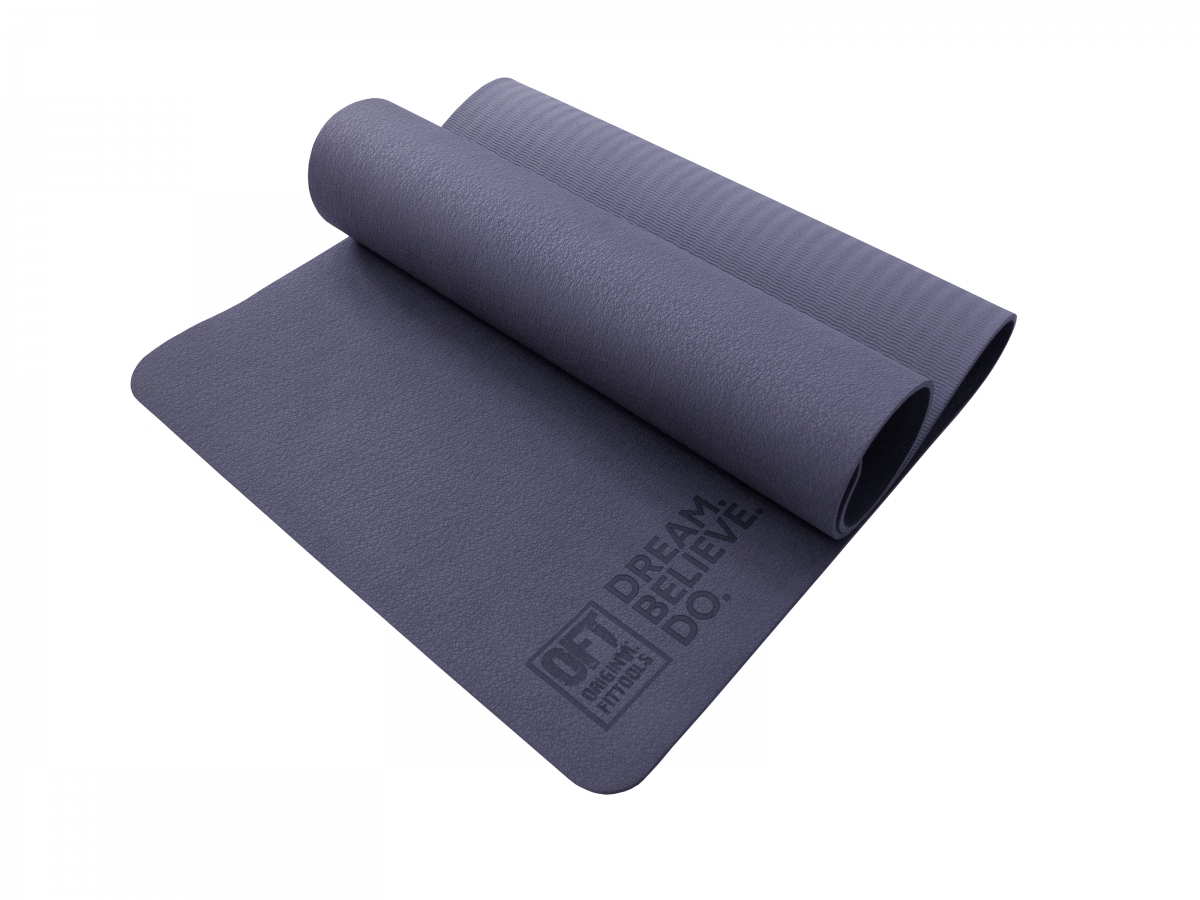 Коврик для йоги и фитнеса 185х80x0,8 см TPE Original Fit.Tools FT-TPE-18580-36 лиловый