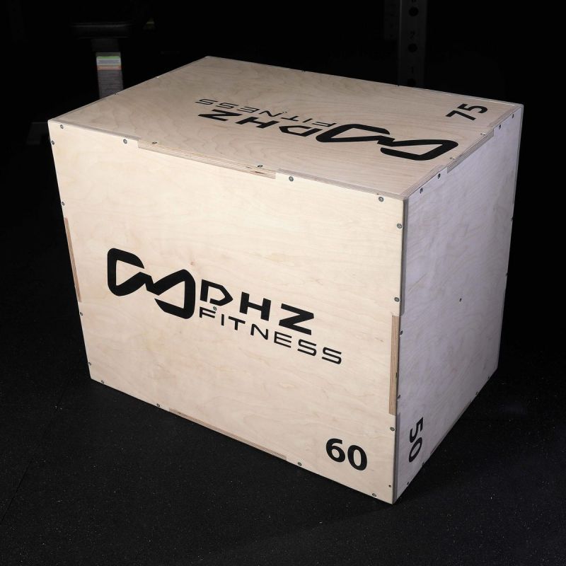 Универсальный Plyo Box 3 в 1 со шкалой наклона (фанера) 50х60х75 см DHZ