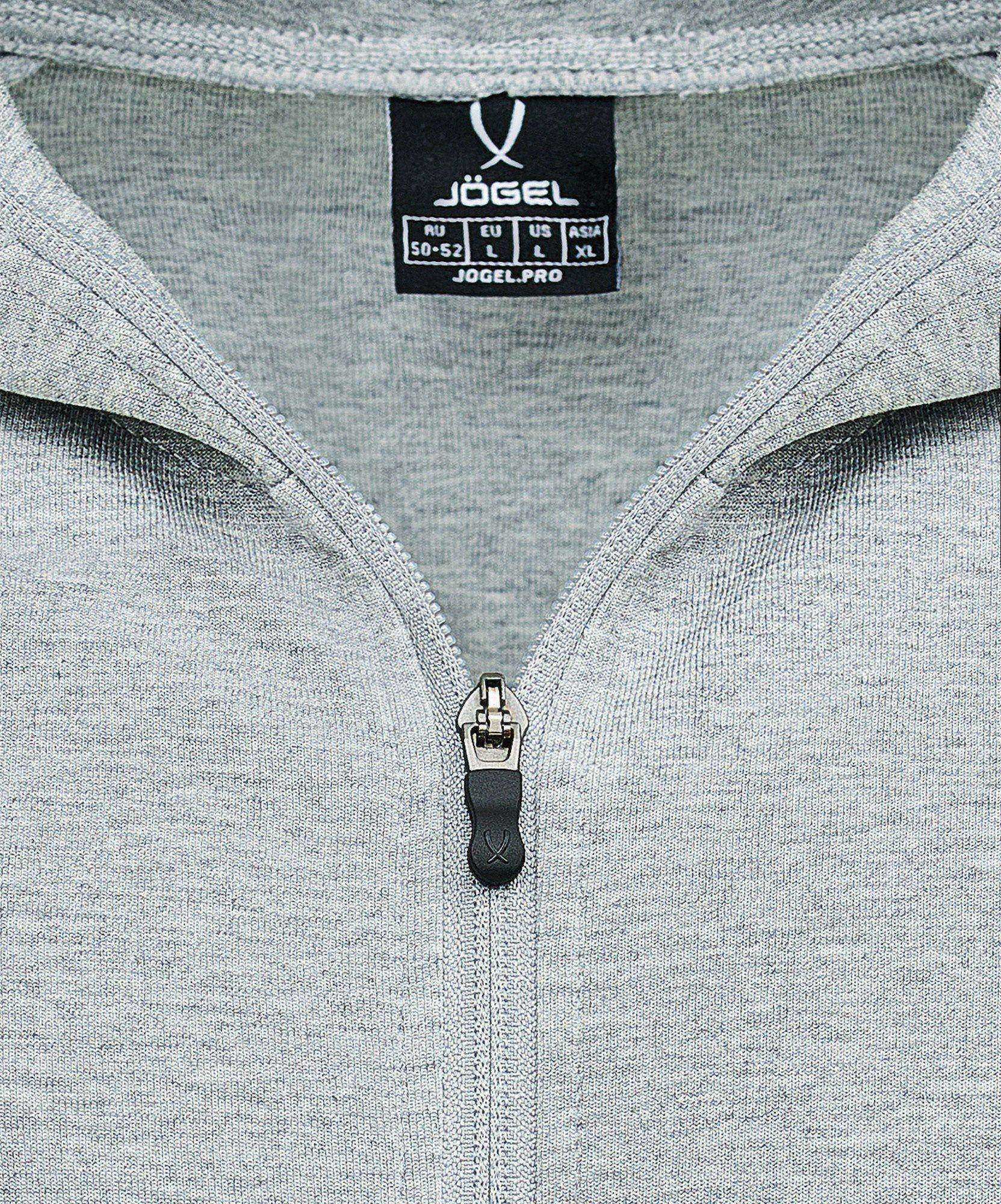 Худи на молнии Jogel ESSENTIAL Athlete Hooded FZ Jacket, серый