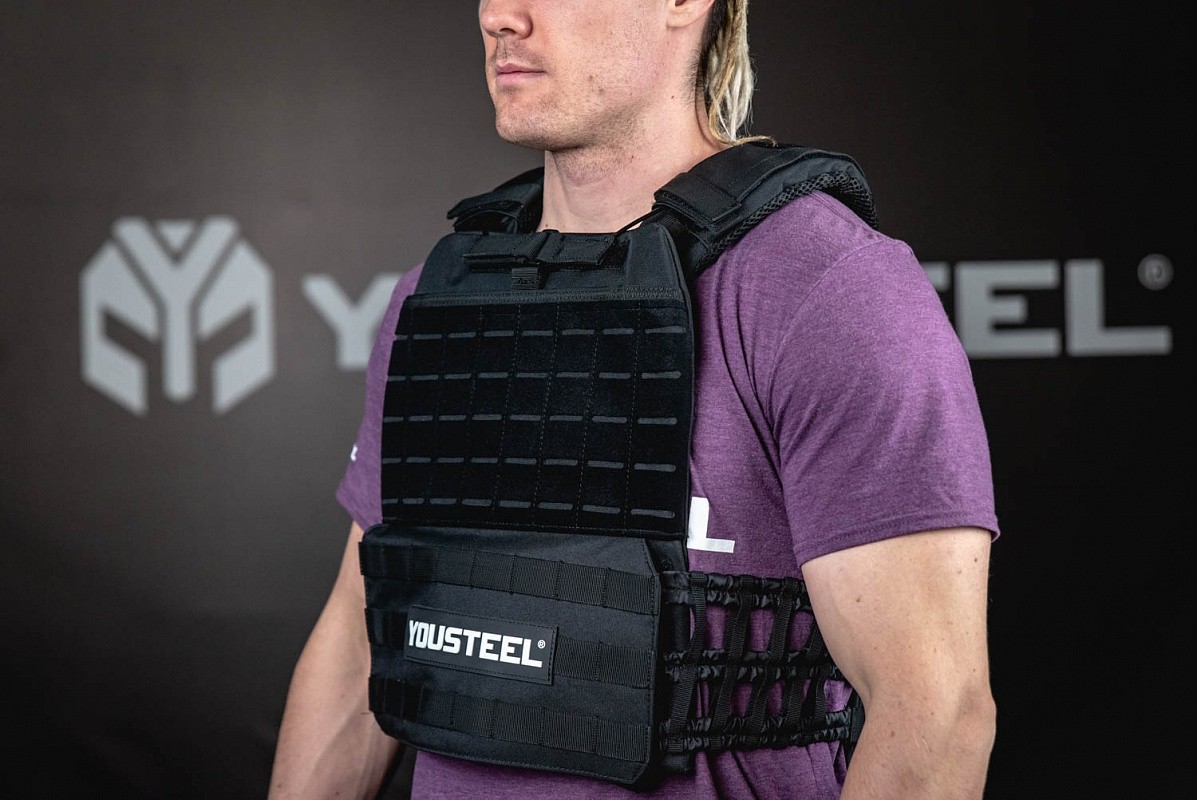 Жилет утяжелитель c плитами, 6 кг YouSteel