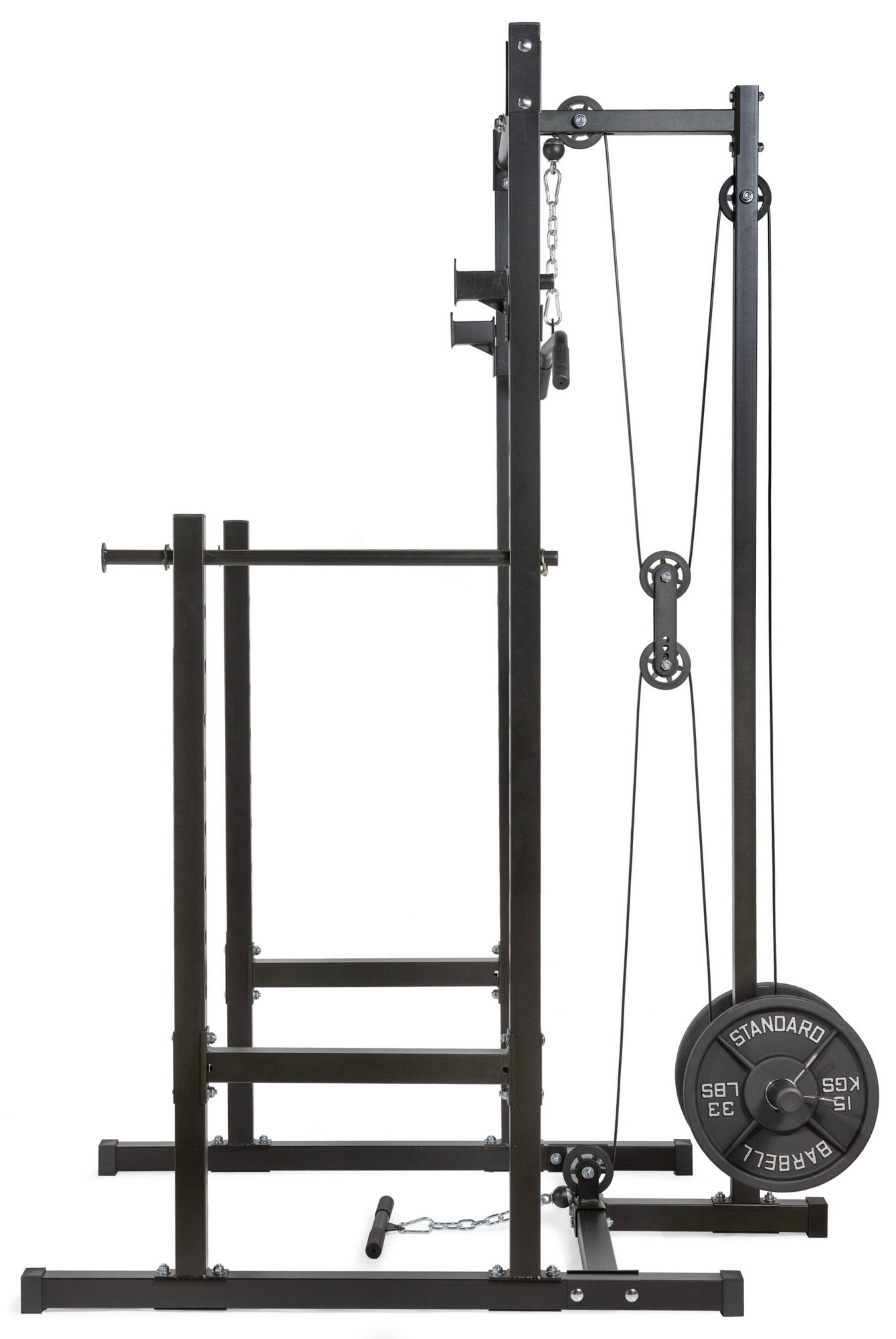 Стойка для полуприседаний с верхним и нижним блоком VictoryFit VF-B2017 | Premium Fitness
