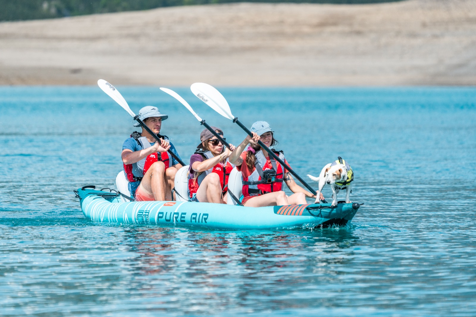 Надувная байдарка Kayak Glider-475 475x83х42см, 3 весла, 3 сиденья, киль, до 230кг Aqua Marina Glider-475 PA-25GD03
