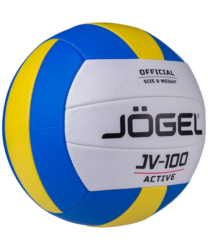 Мяч волейбольный Jogel JV-100 р.5, синий\желтый