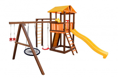 Игровой комплекс Perfetto Sport Pitigliano-7 + качели Паутина