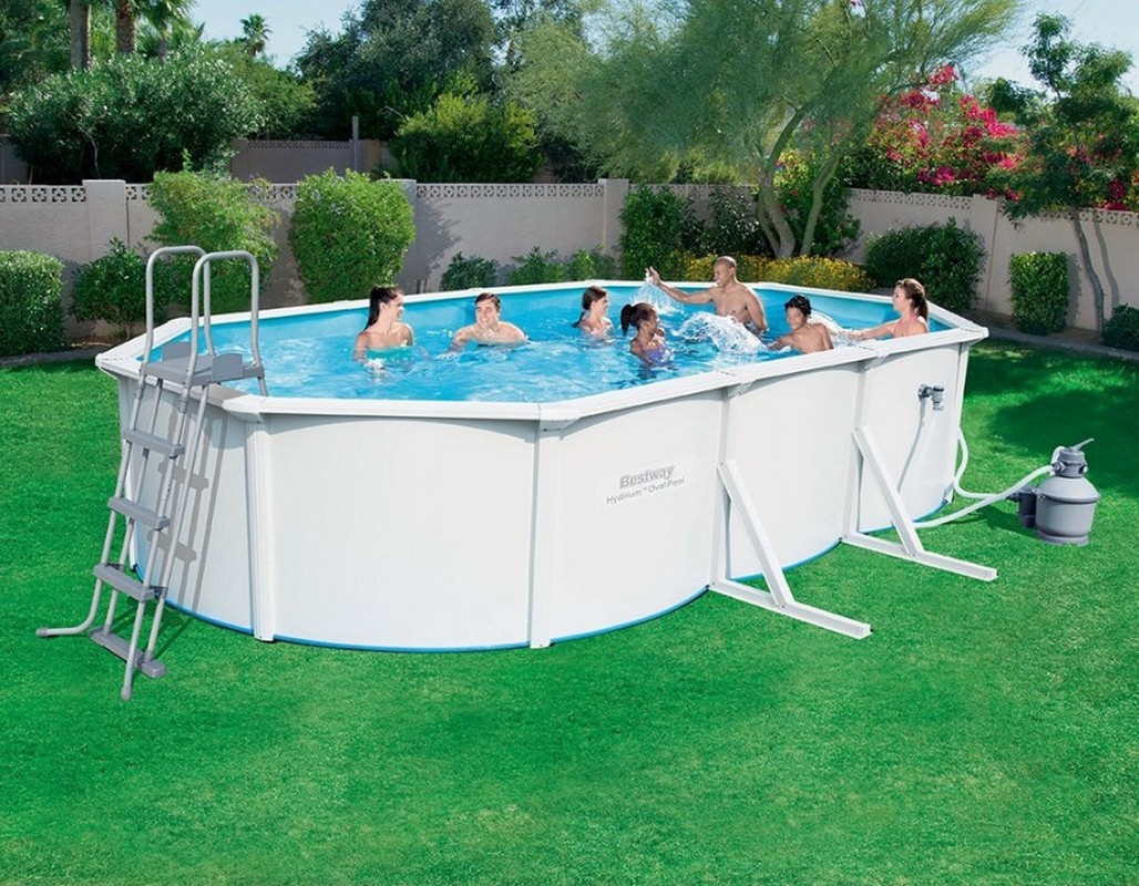 Бассейн со стальными стенкам 610х360х120см Bestway Hydrium Pool Poseidon 56369
