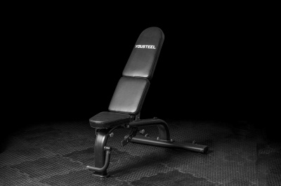 Скамья с регулировкой угла наклона YouSteel СКР-2 черный | Premium Fitness